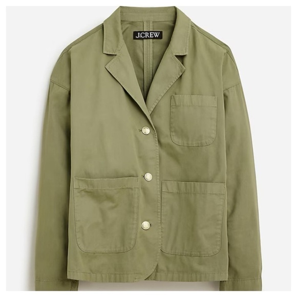J. Crew Olive Green Blazer-jacket in chino women’s size XS New with tag - Picture 4 of 14